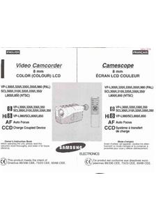 Samsung SC L 300 manual. Camera Instructions.